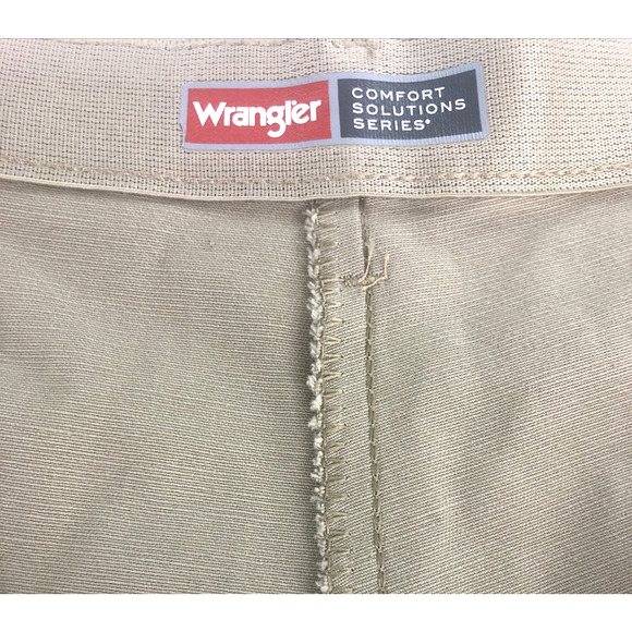 Wrangler‎ Men's Dress Pants 38 x 29 Khaki Pleated Straight Leg Comfort Solutions - Picture 8 of 14